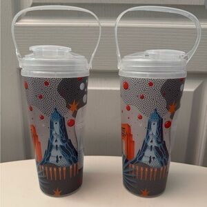TWO Universal Studios Orlando Parks Reuseable Tumblers